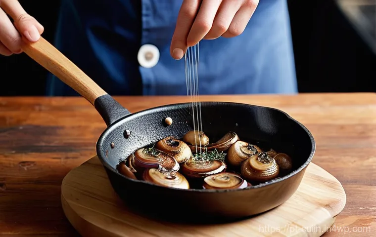 채식 요리에서의 감칠맛을 높이는 레시피 - **Umami Harvest in a Portuguese Kitchen**
    *   **Subject:** A smiling, warm-faced Portuguese woma...